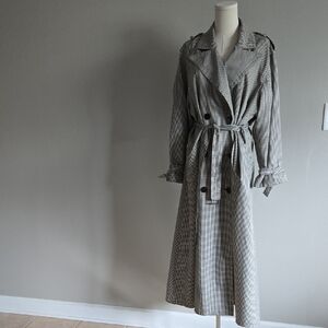 Shop Closing London Fog Black and White Trench Coat